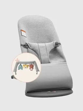 Zestaw Babybjorn 3D Jersey i leżaczek z miękką zabawką Bliss