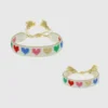 Zestaw bransoletek „Rainbow Hearts” marki Hart Mini and Me