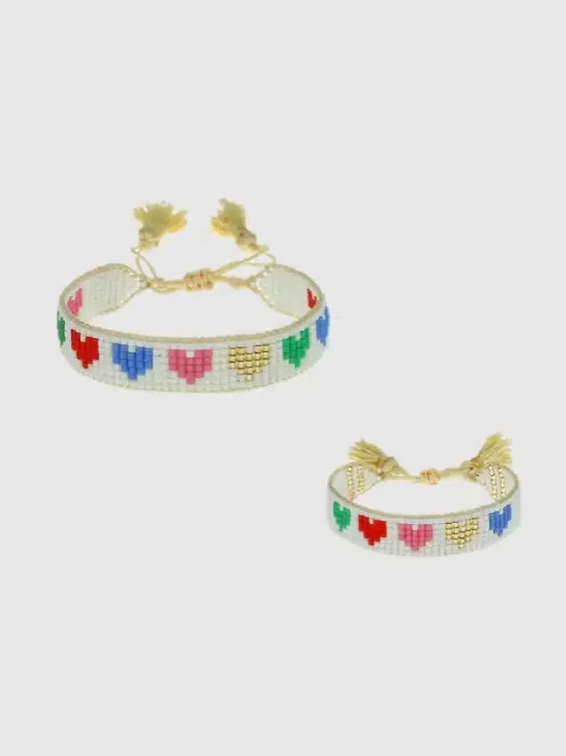 Zestaw bransoletek „Rainbow Hearts” marki Hart Mini and Me