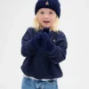 Zestaw czapki i rękawiczek z dzianiny typu cable-knit z serii CashSoft dla Niemowląt i Maluchów