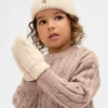 Zestaw czapki i rękawiczek z dzianiny typu cable-knit z serii CashSoft dla Niemowląt i Maluchów