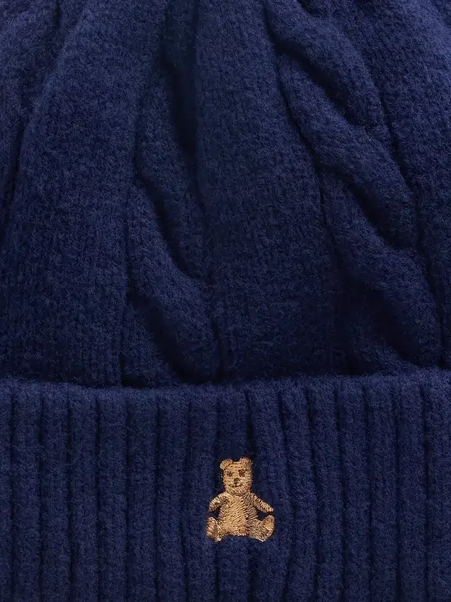 Zestaw czapki i rękawiczek z dzianiny typu cable-knit z serii CashSoft dla Niemowląt i Maluchów