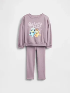 Zestaw dla niemowląt i Maluchów: bluza Bluey Vintagesoft i legginsy z prążkowanym wykończeniem