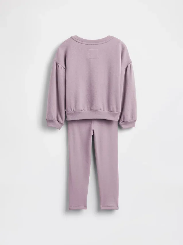Zestaw dla niemowląt i Maluchów: bluza Bluey Vintagesoft i legginsy z prążkowanym wykończeniem