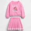 Zestaw GAP × Disney Niemowlęta i Maluchy z fartuszkową spódniczką z miękkiej frotte Vintagesoft