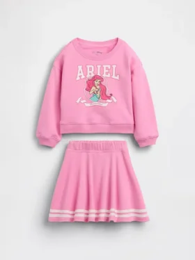 Zestaw GAP × Disney Niemowlęta i Maluchy z fartuszkową spódniczką z miękkiej frotte Vintagesoft