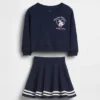 Zestaw GAP × Disney Niemowlęta i Maluchy z fartuszkową spódniczką z miękkiej frotte Vintagesoft