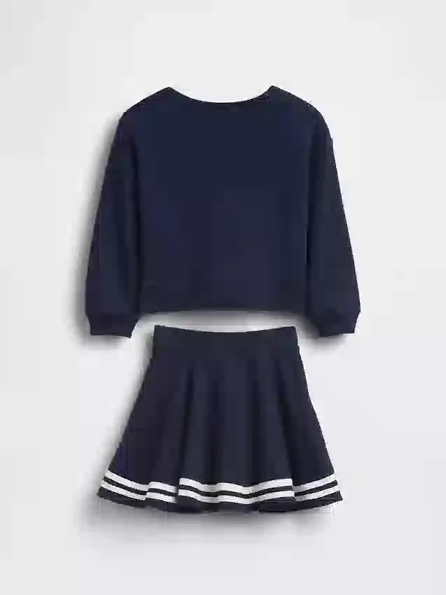 Zestaw GAP × Disney Niemowlęta i Maluchy z fartuszkową spódniczką z miękkiej frotte Vintagesoft
