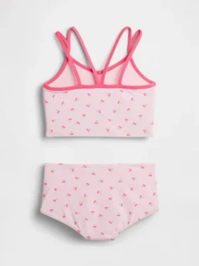 Zestaw kąpielowy dla dzieci: top tankini i szorty typu boy short