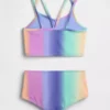 Zestaw kąpielowy dla dzieci: top tankini i szorty typu boy short