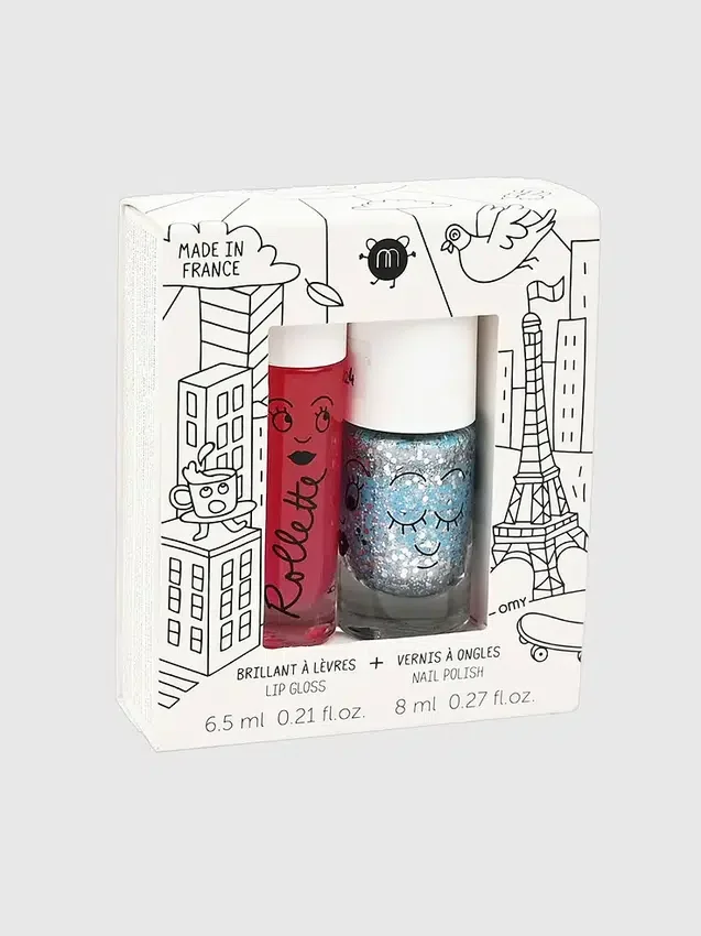 Zestaw lakieru do paznokci i błyszczyka do ust Nailmatic Magique