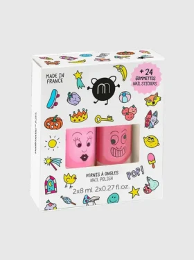 Zestaw lakierów do paznokci i naklejek Nailmatic „Pop”