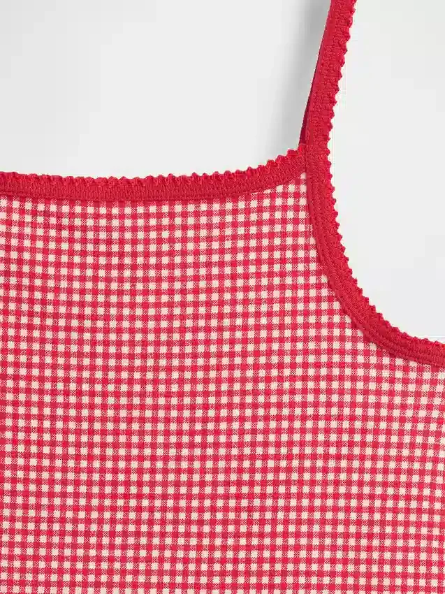 Zestaw piżamowy dla dzieci z organicznej szczotkowanej bawełny: koszulka na ramiączkach i szorty