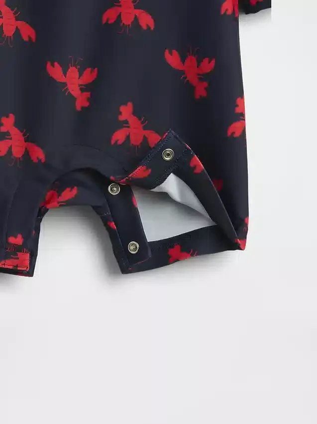 Zestaw pływacki dla niemowląt z koszulką typu rash guard